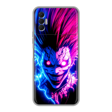 Силиконовый чехол на Tecno Spark 8P с принтом Death note Тетрадь смерти