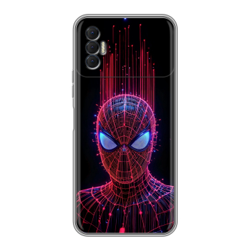 Силиконовый чехол на Tecno Spark 8P с принтом Spiderman Человек паук Силиконовый чехол на Tecno Spark 8P с принтом Spiderman Человек паук