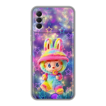 Силиконовый чехол на Tecno Spark 8P с принтом Labubu Лабубу Силиконовый чехол на Tecno Spark 8P с принтом Labubu Лабубу