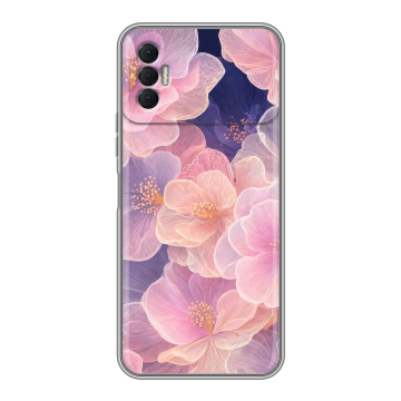 Силиконовый чехол на Tecno Spark 8P с принтом женский