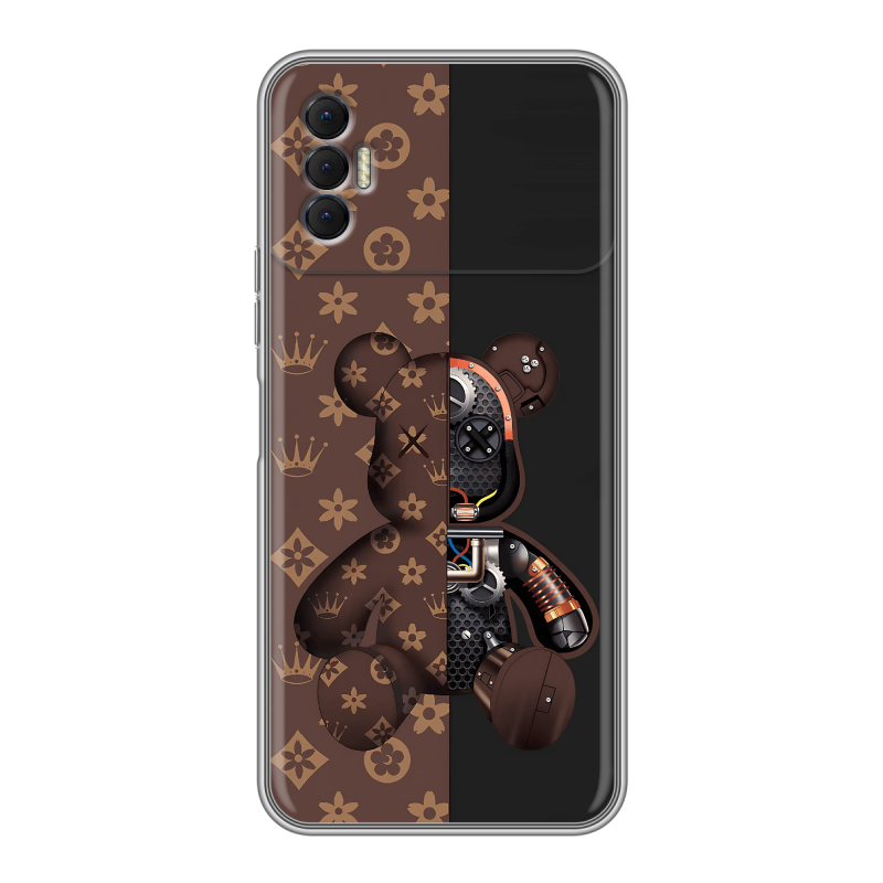 Силиконовый чехол на Tecno Spark 8P с принтом Луи робот Силиконовый чехол на Tecno Spark 8P с принтом Луи робот