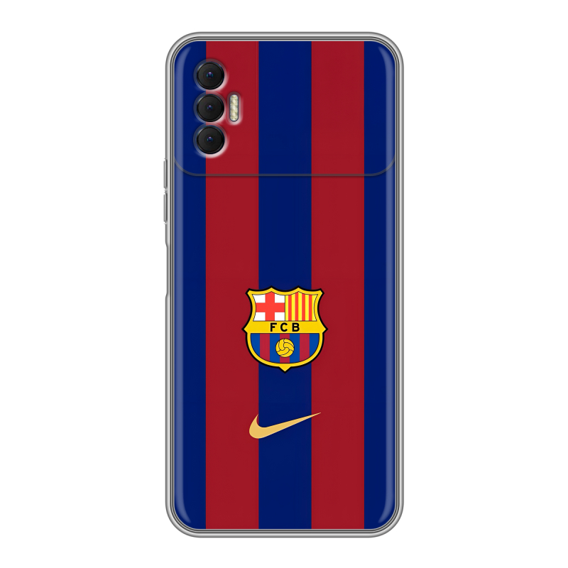 Силиконовый чехол на Tecno Spark 8P с принтом Барселона Barcelona Силиконовый чехол на Tecno Spark 8P с принтом Барселона Barcelona