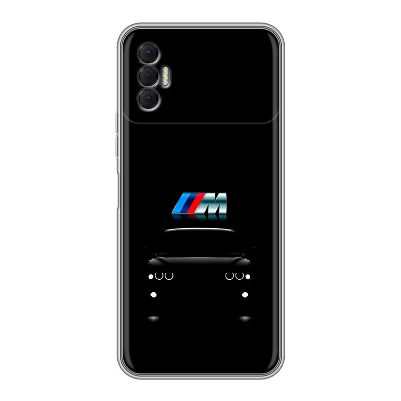Силиконовый чехол на Tecno Spark 8P с принтом БМВ BMW Силиконовый чехол на Tecno Spark 8P с принтом БМВ BMW