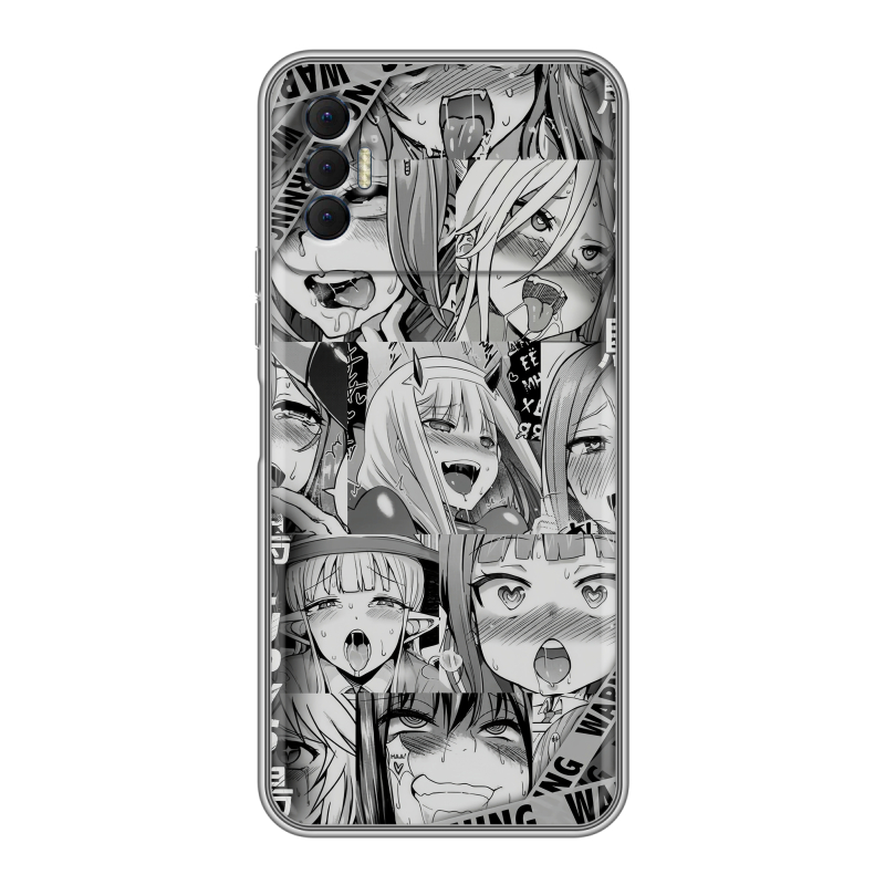 Силиконовый противоударный чехол на Tecno Spark 8P с принтом Ahegao Ахегао Аниме Силиконовый противоударный чехол на Tecno Spark 8P с принтом Ahegao Ахегао Аниме