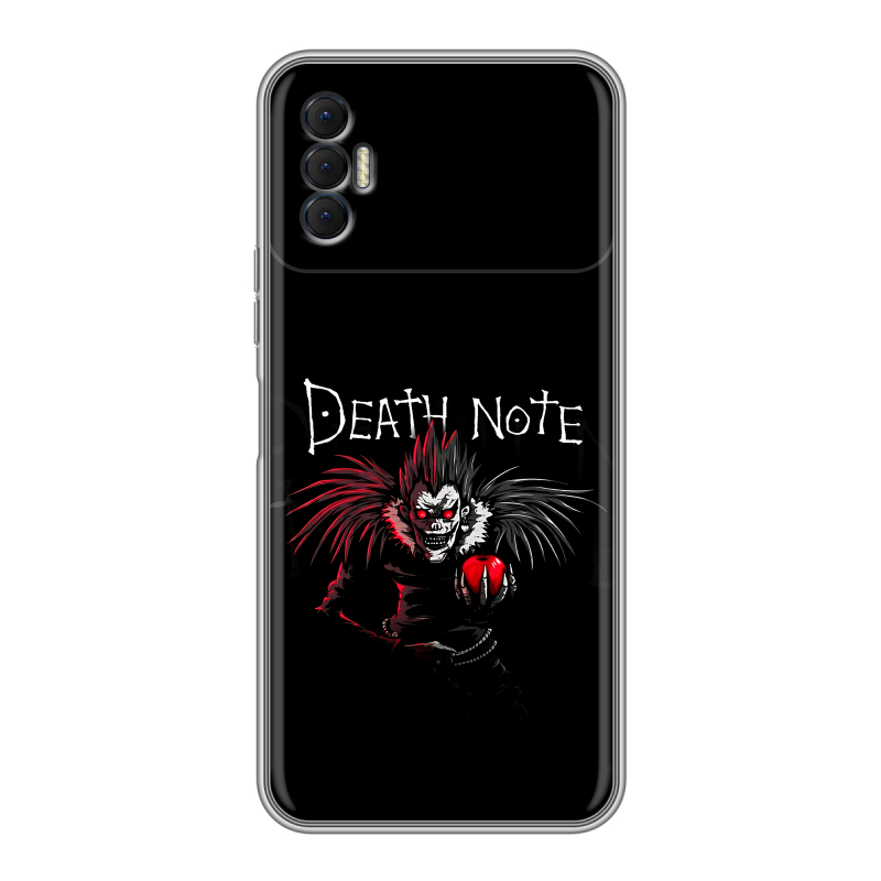 Силиконовый чехол на Tecno Spark 8P с принтом Death note Тетрадь смерти Силиконовый чехол на Tecno Spark 8P с принтом Death note Тетрадь смерти