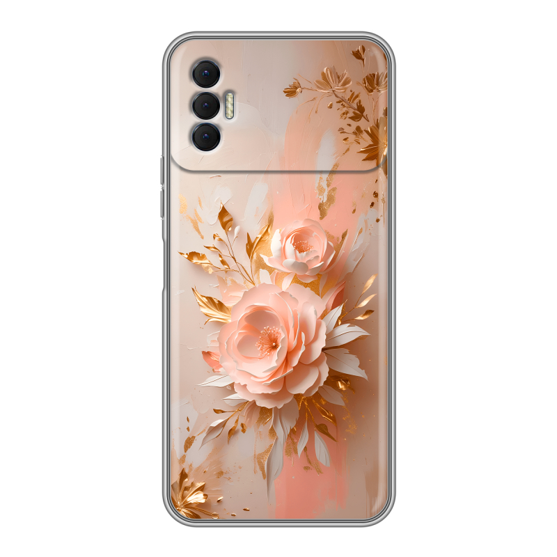 Силиконовый противоударный чехол на Tecno Spark 8P с принтом женский Силиконовый противоударный чехол на Tecno Spark 8P с принтом женский