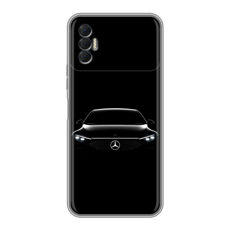 Силиконовый чехол на Tecno Spark 8P с принтом Mercedes Мерседес Силиконовый чехол на Tecno Spark 8P с принтом Mercedes Мерседес