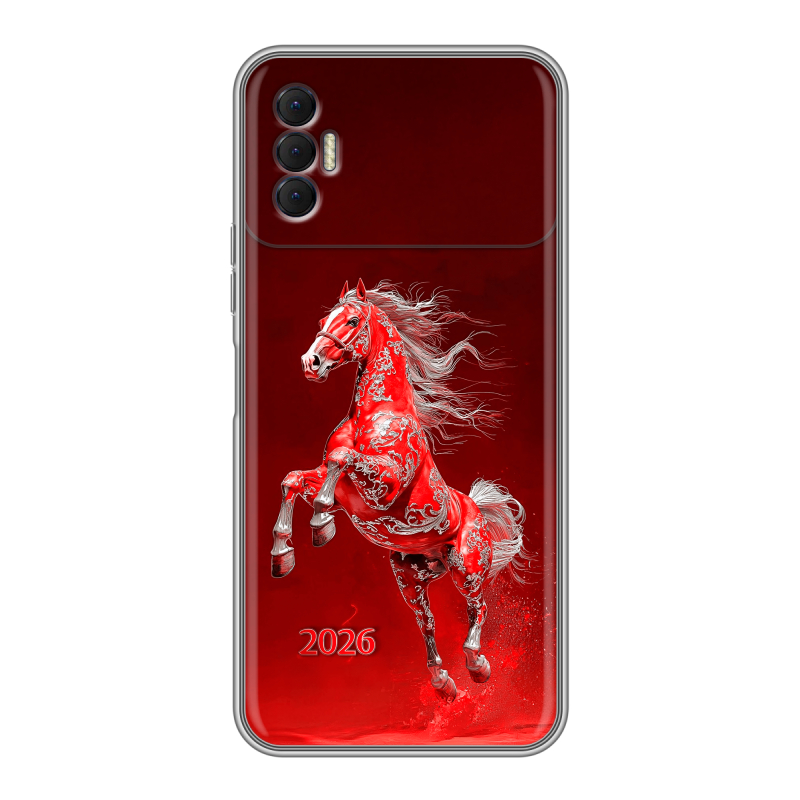 Силиконовый чехол на Tecno Spark 8P с принтом Новый год Силиконовый чехол на Tecno Spark 8P с принтом Новый год