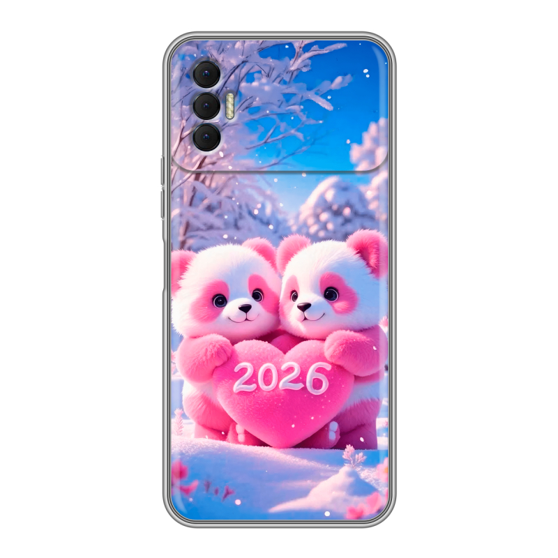 Силиконовый чехол на Tecno Spark 8P с принтом Новый год Силиконовый чехол на Tecno Spark 8P с принтом Новый год