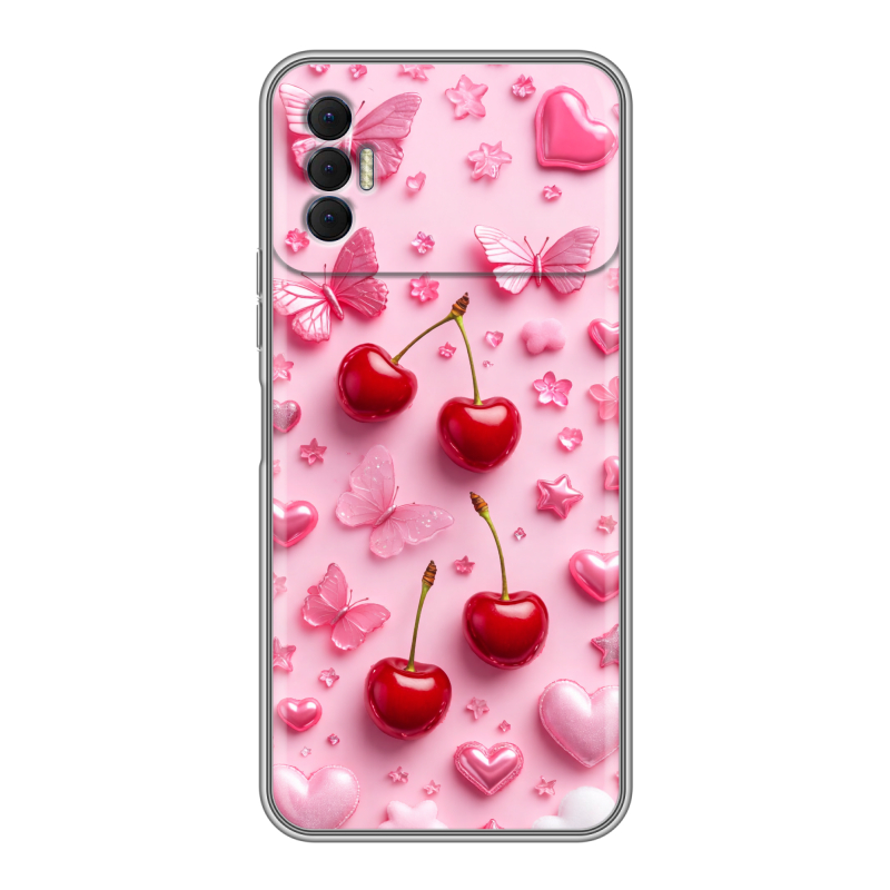 Силиконовый противоударный чехол на Tecno Spark 8P с принтом для девочек Силиконовый противоударный чехол на Tecno Spark 8P с принтом для девочек
