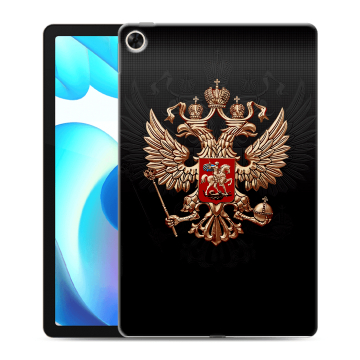 Силиконовый чехол на планшета Realme Pad с принтом Герб России