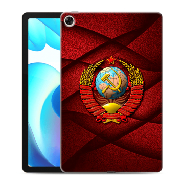 Силиконовый чехол на планшета Realme Pad с принтом Герб СССР