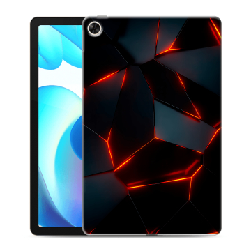 Силиконовый чехол на планшета Realme Pad с принтом Яркие абстракции