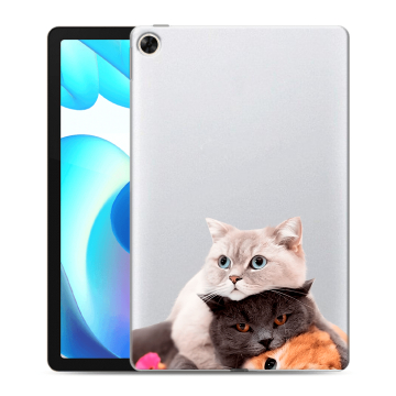 Силиконовый чехол на планшета Realme Pad с принтом Кошки