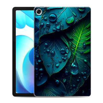 Силиконовый чехол на планшета Realme Pad с принтом Листья