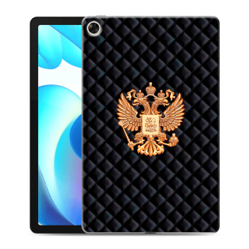 Силиконовый чехол на Realme Pad с принтом Герб России принт
