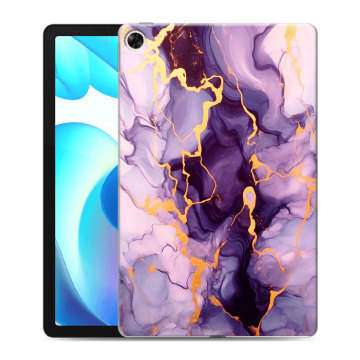 Силиконовый чехол на Realme Pad с принтом Мрамор