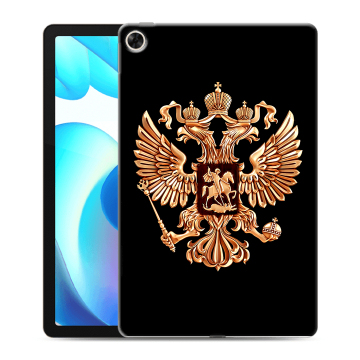 Силиконовый чехол на Realme Pad с принтом Герб России золотой Силиконовый чехол на Realme Pad с принтом Герб России золотой