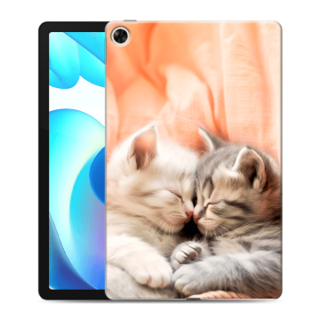 Силиконовый чехол на Realme Pad с принтом Котята Силиконовый чехол на Realme Pad с принтом Котята
