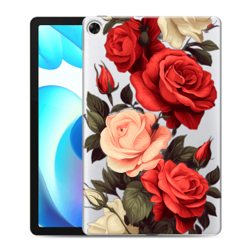 Силиконовый чехол на Realme Pad с принтом Розы