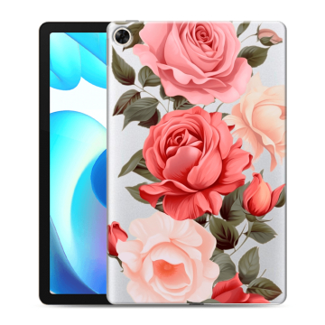 Силиконовый чехол на Realme Pad с принтом Розы
