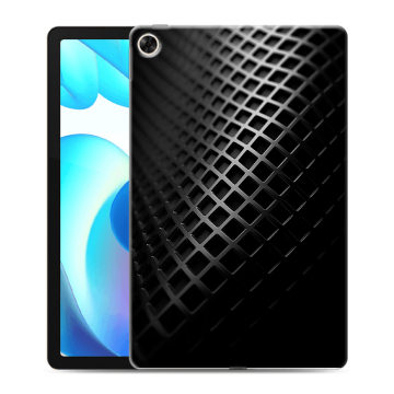 Силиконовый чехол на Realme Pad с принтом Текстура металла