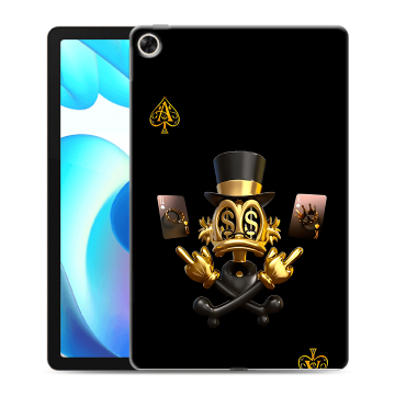 Силиконовый чехол на Realme Pad с принтом Золотой скрудж макдак Силиконовый чехол на Realme Pad с принтом Золотой скрудж макдак