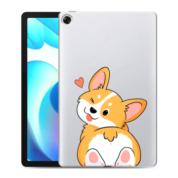 Силиконовый чехол на Realme Pad с принтом Корги