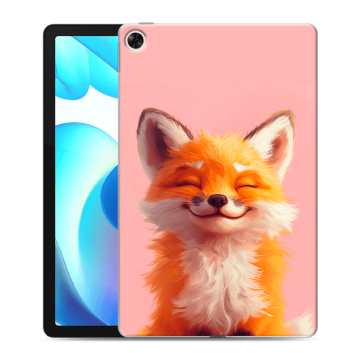 Силиконовый чехол на Realme Pad с принтом милая лиса