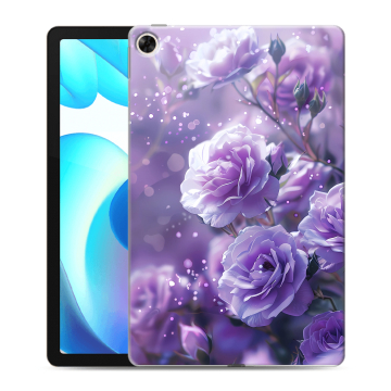 Силиконовый чехол на Realme Pad с принтом Розы цветы Силиконовый чехол на Realme Pad с принтом Розы цветы