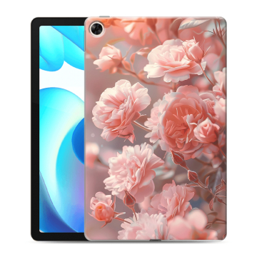 Силиконовый чехол на Realme Pad с принтом Розовые розы