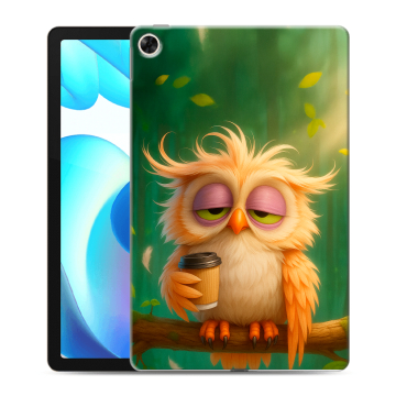 Силиконовый чехол на Realme Pad с принтом сова