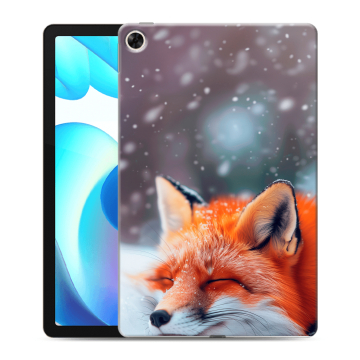 Силиконовый чехол на Realme Pad с принтом лиса