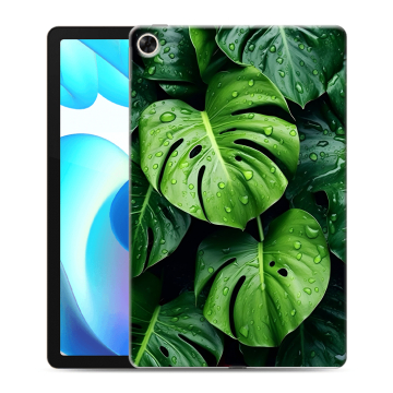 Силиконовый чехол на Realme Pad с принтом Листья
