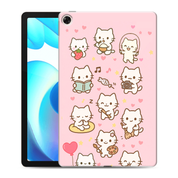 Силиконовый чехол на Realme Pad с принтом Hello Kitty Хелоу Кити
