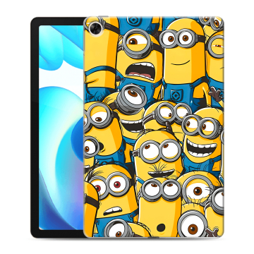 Силиконовый чехол на Realme Pad с принтом Миньоны