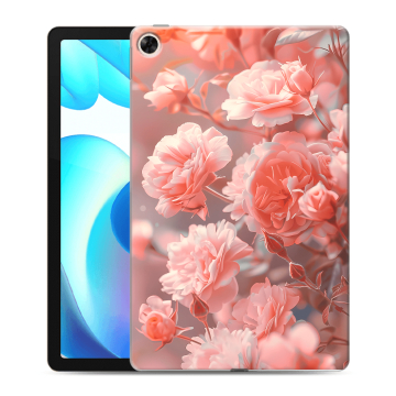 Силиконовый чехол на Realme Pad с принтом Розы цветы