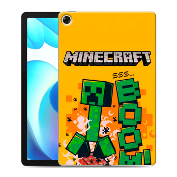 Силиконовый чехол на Realme Pad с принтом Майнкрафт Minecraft