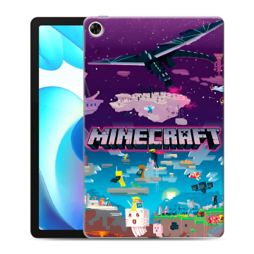 Силиконовый чехол на Realme Pad с принтом Майнкрафт Minecraft