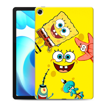 Силиконовый чехол на Realme Pad с принтом Спанч боб Спанчбоб Силиконовый чехол на Realme Pad с принтом Спанч боб Спанчбоб