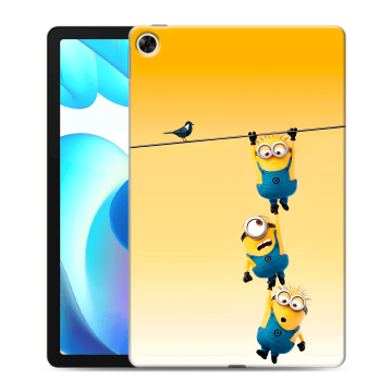 Силиконовый чехол на Realme Pad с принтом Миньоны