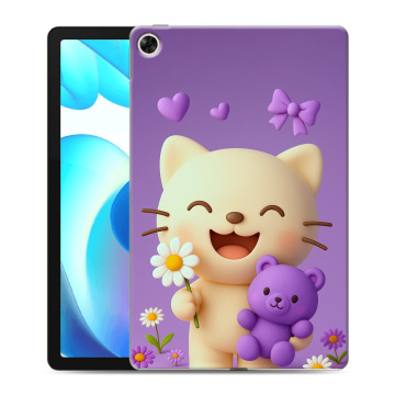 Силиконовый чехол на Realme Pad с принтом для девочек