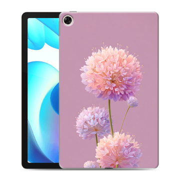 Силиконовый чехол на Realme Pad с принтом Цветы