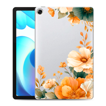 Силиконовый чехол на Realme Pad с принтом Цветы принт Силиконовый чехол на Realme Pad с принтом Цветы принт
