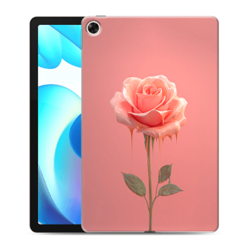 Силиконовый чехол на Realme Pad с принтом Розовая роза Силиконовый чехол на Realme Pad с принтом Розовая роза