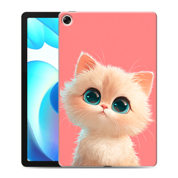 Силиконовый чехол на Realme Pad с принтом Розовый котенок Силиконовый чехол на Realme Pad с принтом Розовый котенок