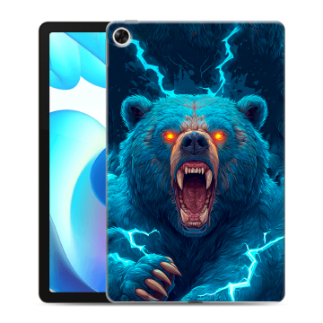 Силиконовый чехол на Realme Pad с принтом Медведь Силиконовый чехол на Realme Pad с принтом Медведь