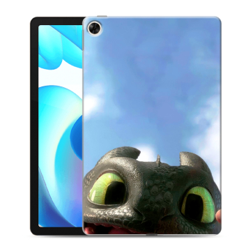 Силиконовый чехол на Realme Pad с принтом Как приручить дракона