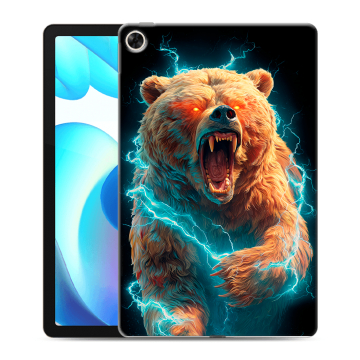 Силиконовый чехол на Realme Pad с принтом Медведь Силиконовый чехол на Realme Pad с принтом Медведь