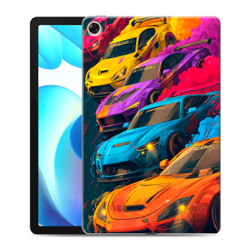 Силиконовый чехол на Realme Pad с принтом Тачки Силиконовый чехол на Realme Pad с принтом Тачки